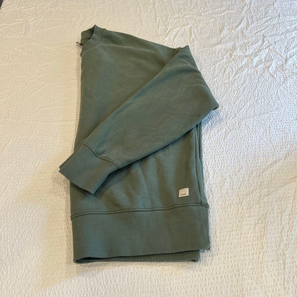 Vuori forest green Sedona crew oversized S women